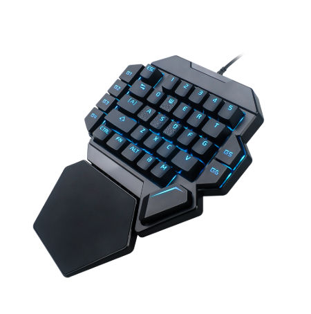 Enjoy Comfortably. Hongyushanghang Mechanical Keyboard One-Handed Keyboard Color : Black 35-Key RGB Backlit Keyboard Stick core Waterproof