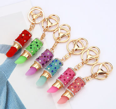 Buy Wholesale China Mini Pocket Pearl Lips Keychain Keyring With Lip Gloss  Key Fob Lipstick Pendant Keys Chains Rings & Light Devices Self-defense  Safe Stick Key Chain at USD 1.08