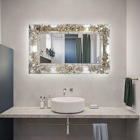 Home Hotel Decor 35X50cm China Cheap Price Aluminum Coating Bathroom Resin  Art Mirror - China Mirror, Cheap Mirror