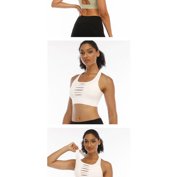 Buy Wholesale China Summer Broken Hole Shockproof Yoga Sports Bra