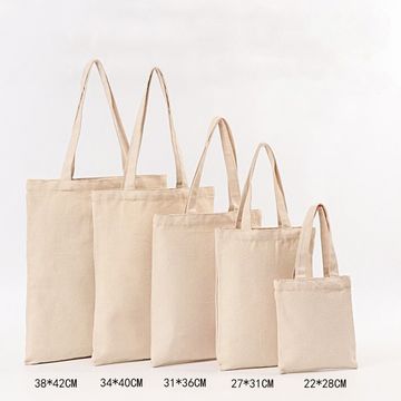 Buy Wholesale China Custom Printed Recycle Plain Organic Cotton Tote Bag  Bulk Large Reusable Canvas Cotton Shopping Bag & Plain Organic Cotton Tote  Bag at USD 0.85