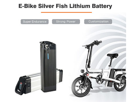 USB 36V 15Ah Lithium Ion Silver Fish Battery Electric Bicycle Bike Lockable LIPO Chinese Cell Portable Alloy Silver Charger