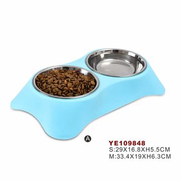 Buy Wholesale China Dog Bowl, Double Cute Transparent Plastic Acrylic  Elevated Pet Feeding Water Food Cat Dog Bowl & Dog Bowl at USD 1.27