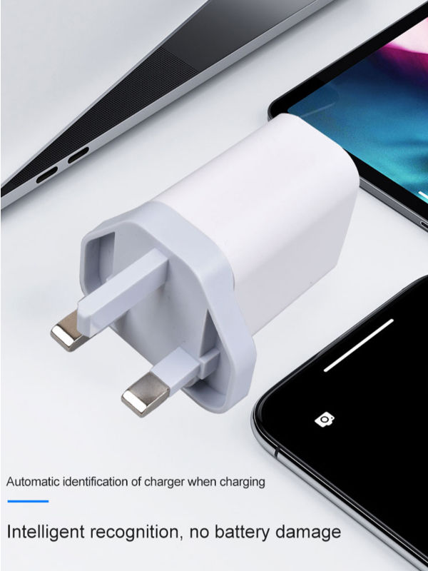 Buy Wholesale China Max 36w 6a 3 Pin Plug Travel Wall Adapter Usb C Ports  Charger  3 Pin Uk Plug Fast Charger Type C at USD 4.65 | Global Sources