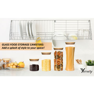 Buy Wholesale China Glass Food Storage Containers & Bamboo Lid Glass Food  Containers at USD 0.99