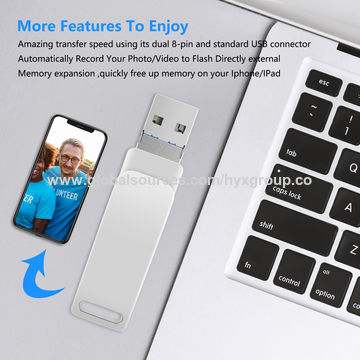 Clé USB 4 en 1 64Go iPhone iPad Extension Mémoire Stick, Flash Drive pour  iPhone iOS