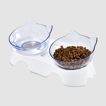 Buy Wholesale China Dog Bowl, Singe Cute Transparent Plastic Acrylic Elevated  Pet Cat Dog Water Food Bowl & Dog Bowl at USD 0.76