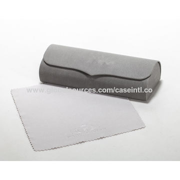 Buy Wholesale China Grey Leather Hard Sunglasses Case Eyeglasses Metal Case  With Magnetic Closure Optical Glasses Case & Metal Sunglasses Case, Hard Glasses  Case at USD 0.92