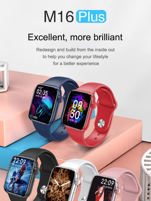 Fashion M16 plus smart watch IWO 1.75inch Pedometer Sport Fitness Dual  button split screen, smart watch m16 plus watch fitness tracker - Buy China smart  watch M16 Plus on Globalsources.com