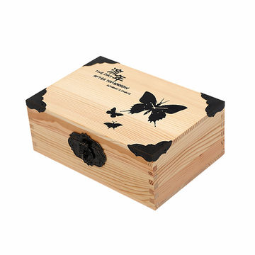 Compre Caja De Almacenamiento De Madera Cajas Decorativas Con Tapas Caja De  Madera Con Tapa Con Bisagras y Caja De Madera Con Tapa Con Bisagras de  China por 0.96 USD