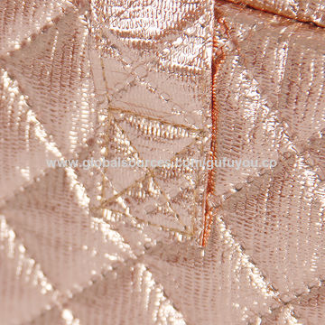 Buy Wholesale China Rose Gold Color Non Woven Laminated Embossed Cheap  Weekend Metallic Duffle Zipper Bag & Metallic Duffle Bag at USD 1.8