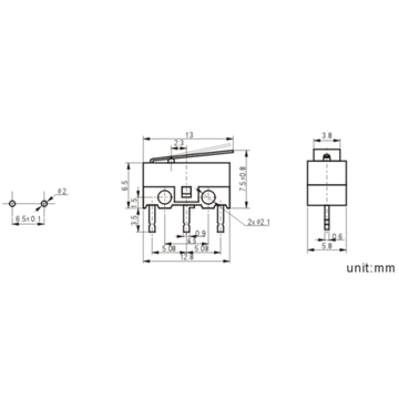 China MSW-22 3pins micro switches waterproof micro switch magnetic ...