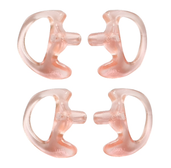 S M L 3 Size Ear bud Earmould for Security Radio acoustic tube earpiece PINK 