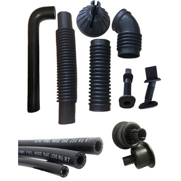 China OEM flexible rubber sleeve Black EPDM Flexible Radiator Hoses