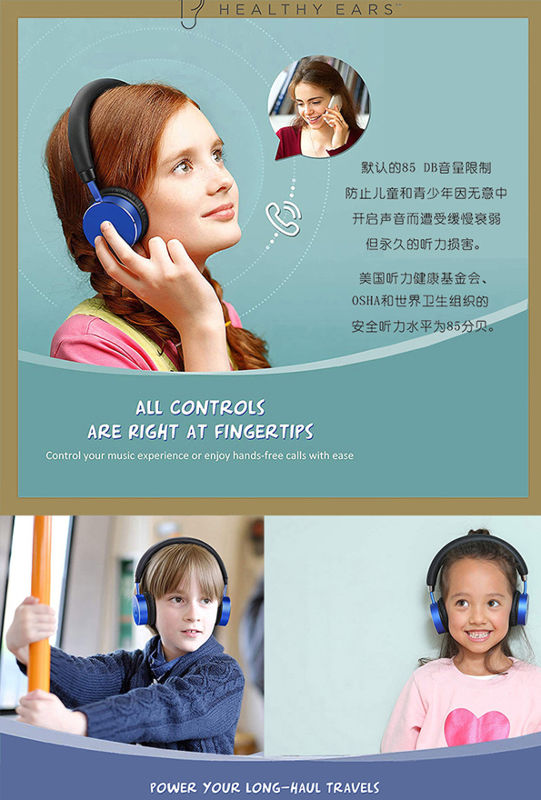 Achetez en gros Casque Antibruit Métallique Pour Enfants Avec 85db Volume  Limited, étude En Ligne Chine et Casque Bluetooth Anti-bruit Pour Enfants à  23 USD