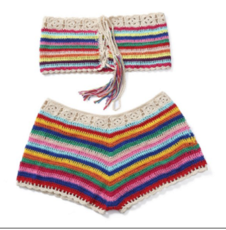 Knitted Swimsuit Ladies Beach Plus 