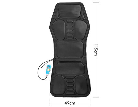 Coussin de massage chauffant électrique en cuir PU pour voiture