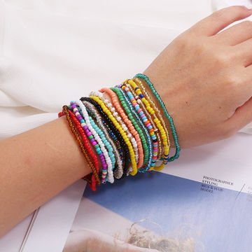 Collar Bohemio de Múltiples Capas con Cuentas Africanas de Cintura de Colores - Bisutería Étnica al Por Mayor