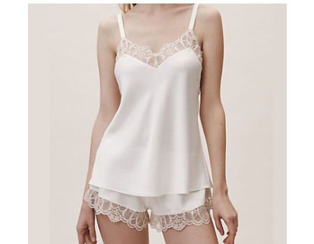 white bridal nightwear