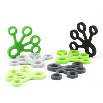 Verstellbarer Silikon-Finger Trainer Fingerstärker Übung Rehabilitation
