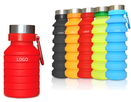 Buy Wholesale China Collapsible Water Bottle, Reuseable Bpa Free Silicone  Foldable Water Bottles For Travel Gym Camping & Water Bottle at USD 1.5