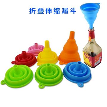 Entonnoir Pliant en Silicone Réglable pour la Maison OEM - Vente Chaude