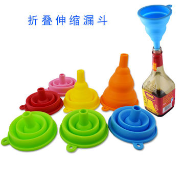 Entonnoir Pliant en Silicone Réglable pour la Maison OEM - Vente Chaude
