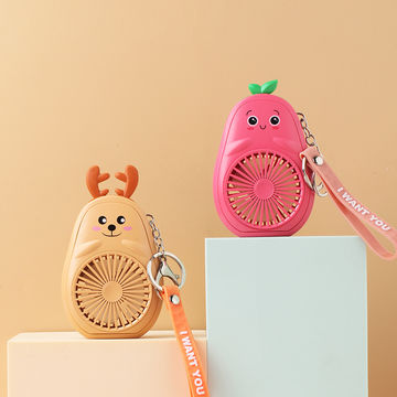 China Promotional mini fans handheld key ring fans USB charging night ...