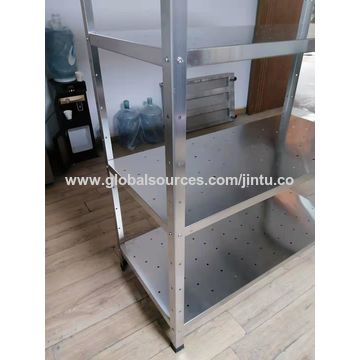 Commercial Kitchen Plastic Steel Cold Room Storage Rack for Restaurant -  China Stainless Steel Kitchen Display Shelves and Stainless Steel Storage Rack  Kitchen Rack Shelf price