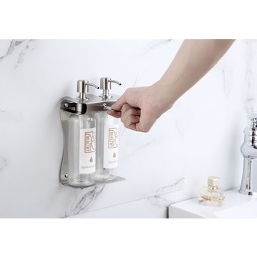 Dispensador de jabón multicaja de montaje en pared - Acondicionador de  champú de gel de ducha