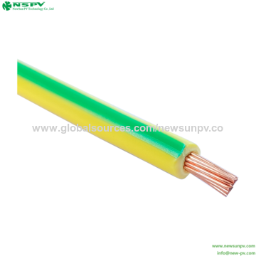 2.5Mm2 4mm2 6mm2 10mm2 Câble PVC électrique en cuivre sur le fil de fil de  terre de la terre - Chine Fil électrique, sur le fil