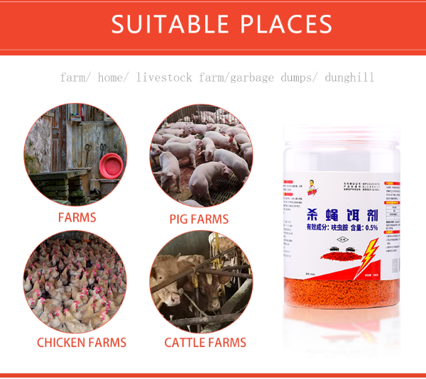 China Fly granules fly killing bait fly killer indoor outdoor pest control poultry farm on