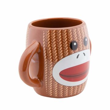 World Market Monkey Handle Coffee Mug, 12 Ounces