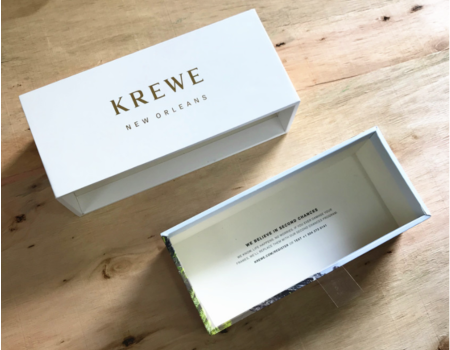 Quality custom drawer box 2mm cardboard gift packaging box jewelry box gold foil logo supplier