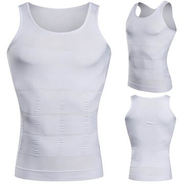 Men's Body Shaper, Men Body Shaper Slimming Shirt Compression Vest Elastic  Sculpting Shapewear Tops