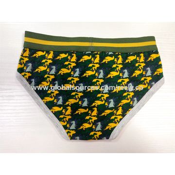 Colorful Printed Flowery Pouch Bikini Mens Printed Briefs For Men