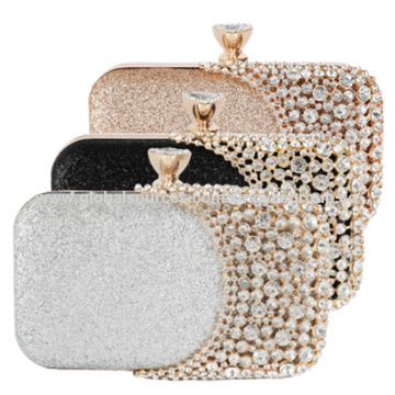 Bolsa de mão para jantar com diamantes, bolsa feminina para vestido, bolsa de banquete, bolsa mensageiro, bolsa de noite, bolsa de cosméticos