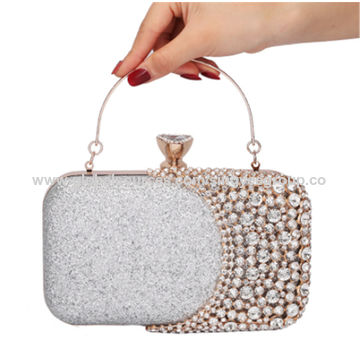Bolsa de mão para jantar com diamantes, bolsa feminina para vestido, bolsa de banquete, bolsa mensageiro, bolsa de noite, bolsa de cosméticos