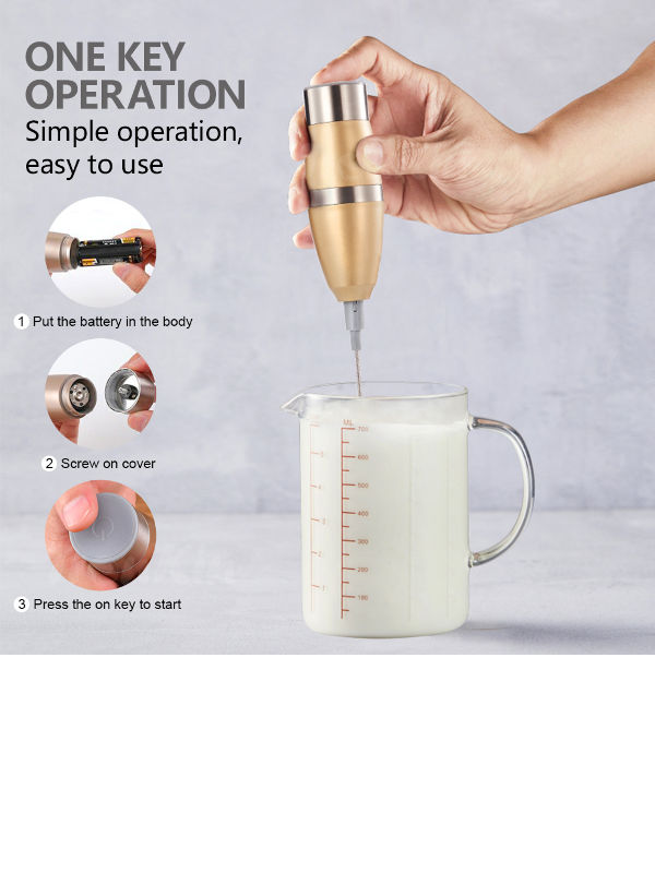 Home appliance Handheld Blender Coffee Tea Mixer Battery Powered
