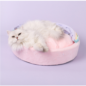 Semi-Enclosed Pet House Tent Christmas Hat Styling Dog Kennel Cat Bed -  China Dog Bed and Cat Bed price