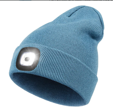 China Factory Usb Rechargeable Knit Hat 