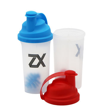 400ml Sport Shaker Bottle Plastic Water Bottle with Whisk Ball Lid Tea  Filter Protein Shaking Cup BPA Free Leak Proof Durable