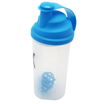 400ml Sport Shaker Bottle Plastic Water Bottle with Whisk Ball Lid Tea  Filter Protein Shaking Cup BPA Free Leak Proof Durable