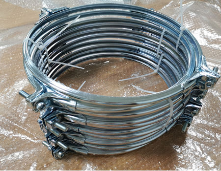 300mm Quick Connect Pull Ring With Rubber, quick lock ring Duct clamps ...