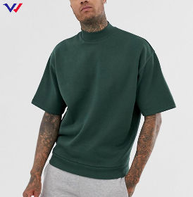 Blank Turtleneck Men Cotton Casual 
