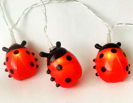 ladybug string lights