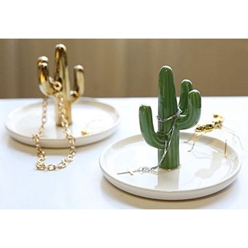 Cactus Jewelry Holder Stand Personalized Wooden Jewelry Stand