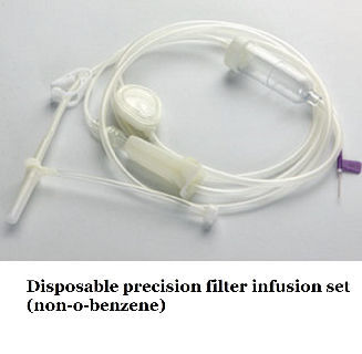 Disposable precision filter infusion set (non-o-benzene), disposable ...