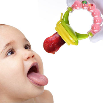 Buy Wholesale China Bpa Free Silicone Baby Food Feeder Colorful Pacifier Baby  Feeder Silicone Spoon & Baby Silicone Squeezing Feeding Spoon at USD 3