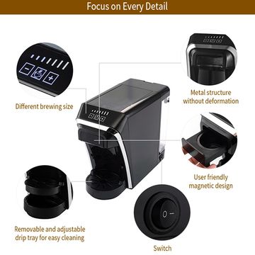 Buy Wholesale China E.s.e Coffee Pod Machines 2 In 1 System With Two  Filters For Ground Coffee And E.s.e Pod & Coffee Pod Machines at USD 46